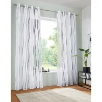 MY HOME Gardine Dimona, Ösen (2 St), transparent, Voile,