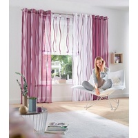 MY HOME Gardine Dimona, Ösen (2 St), transparent, Voile,