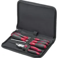 Wiha Werkzeugtasche 7-tlg. schwarz/rot 31 x 24 x 4