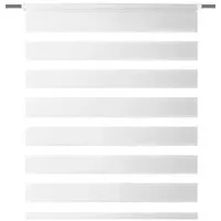 HOME WOHNIDEEN Doppelrollo STRIPES 40 x 150 cm weiß