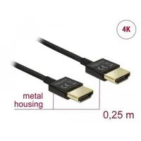 DeLock Slim High Quality - HDMI mit Ethernetkabel -