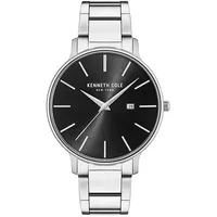 Kenneth Cole Herrenarmbanduhr, silberfarben/schwarz