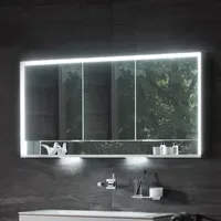 Keuco Royal Lumos 140 cm silber eloxiert offenes Fach