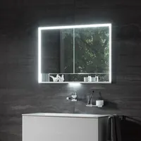 Keuco Royal Lumos Wandeinbau 100 cm offenes Fach silber
