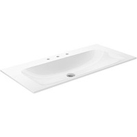Keuco X-Line Keramik-Waschtisch 33170311003 100,5x49,3cm, mit 3 Hahnlöchern und
