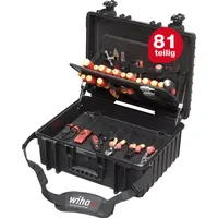 Wiha Werkzeugkoffer Elektriker Competence XL 81-tlg. schwarz