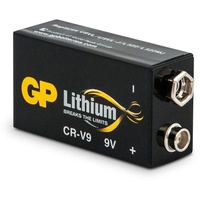 GP Lithium 9V Blockbatterie ideal für Rauchmelder