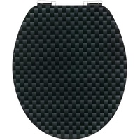 CORNAT WC-Sitz ''Carbon'' Mit Absenkautomatik & Schnellbefestigung - Komfortables