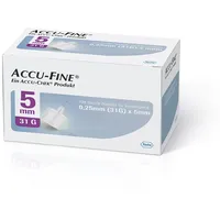 Roche ACCU-FINE Sterile Nadeln für Insulinpens 5 mm 100