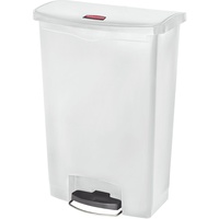 Rubbermaid Slim Jim Kunststoff Pedal vorne 90 l white