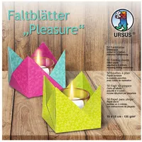 Ursus 3305599 - Faltblätter Pleasure, 135g/qm 15x15cm VE=50 Blatt