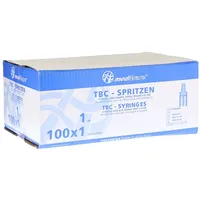 1001 Artikel Medical Tuberkulinspritze ohne Kanüle 1 ml 100