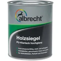 Albrecht Holzsiegel PU Klarlack Transparent 0,75 l