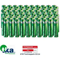 Tka Sparpack Alkaline-Batterien Micro 1,5V Typ AAA, 100 Stück