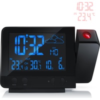 Bearware Funk-Wetterstation mit Projektionsanzeige schwarz
