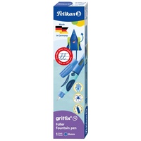 Pelikan griffix 4 Bluesea blau, RH, Anfänger, Faltschachtel (805612)