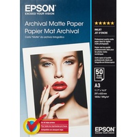 Epson Archival Matte Papier A3 192 g/m2 50 Blatt
