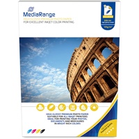 MediaRange Fotopapier für Tintenstrahldrucker, hochglänzend 160g 100 Blatt