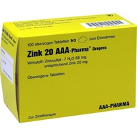 AAA - PHARMA GMBH Zink 20 AAA-Pharma Dragees