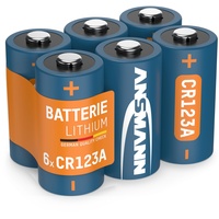 Ansmann Fotobatterie CR-123A Lithium 1375 mAh 3V 6St.