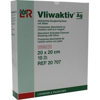 Lohmann & Rauscher Vliwaktiv AG Aktivkohle Saugkomp.m.Silber 20x20 cm