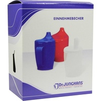 Dr. Junghans Einnehmebecher weiß m. Deckel u. Mundansatzstück