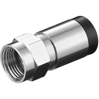 Goobay Kompressions-F-Stecker 7,0 mm - Kompressions-Adapter aus Zink mit