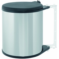 Brabantia Mülleimer 50 l Rund Stahl Silber
