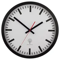 EUROTIME Funk Wanduhr 40,0 cm 56862 schwarz