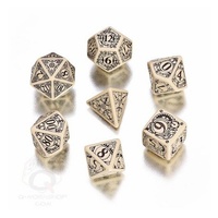 Q Workshop Steampunk Dice beige/black (QWOSTE18)
