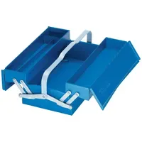 Gedore Werkzeugkasten 1263 L leer 3 Fächer blau 160x420x225