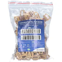 Dr. Junghans Verbandklammern mit Gummiband hautfarben 100 St.