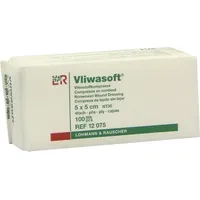Lohmann & Rauscher Vliwasoft Vlieskompresse unsteril 5x5cm 100 st