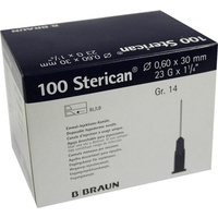 B. Braun Sterican Kanülen Luer-Lok 0,60x30 mm Gr.14 blau