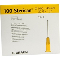 B. Braun Sterican Kanülen Luer-Lok 0,90x40 mm Gr.1 gelb