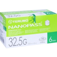 Medita-diabetes Gmbh TERUMO NANOPASS 32,5 Pen Kanüle 0,22x6 mm