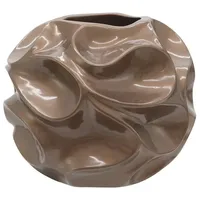 Europalms Designübertopf Bubble Ø 42 x 32 cm braun