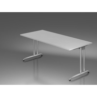Hammerbacher Schreibtisch VBS19/5 lichtgrau/silber