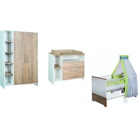 Schardt Kinderzimmer Eco Plus 3-tlg. mit 2-türigem Schrank