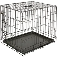 Kerbl Gittertransportbox, Metall, 63 x 48 x 57cm, schwarz,