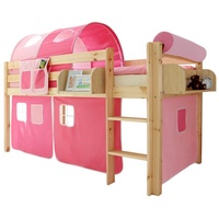 TICAA Hochbett Malte 90 x 200 cm Kiefer massiv