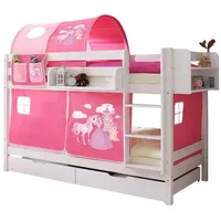 TICAA Etagenbett Marcel 90 x 200 cm Kiefer massiv