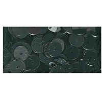 Rayher Pailletten gewölbt 6 mm ø 4000 Stück schwarz