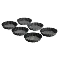 Kaiser Tortelett Patisserie 6tlg. Edelstahl Schwarz