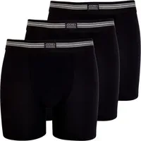 Jockey Boxer schwarz L 3er Pack