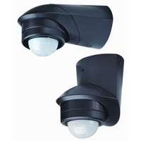 Grothe Bewegungsmelder 94535 Aufputz PIR-Bewegungsmelder 360 ° Relais Schwarz
