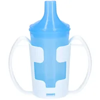 CareLiv Einnehmebecher 2 Griffe 2 Deckel 4+12mm blau