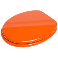 Sanilo WC Sitz Orange, Hochwertiger und Stabiler Toilettendeckel aus