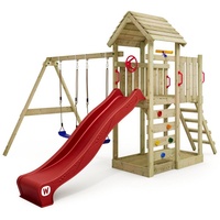 Wickey Spielturm MultiFlyer mit Holzdach 817423