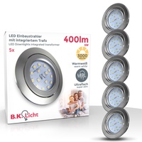 B.K.Licht Einbaustrahler 6er Pack (10-03-06-S)